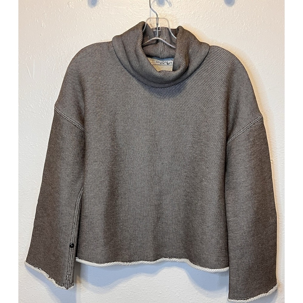MM Lafleur Top XS‎ Oversized Sweater Sweatshirt Sharon Gray Plush Terry HEAVY